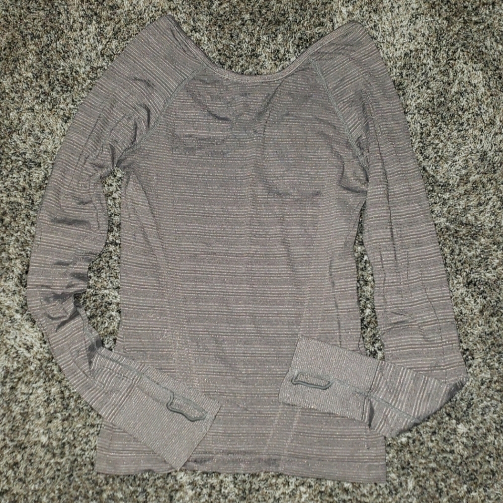 Athleta| Fitted Ribbed Long Sleeve Top
